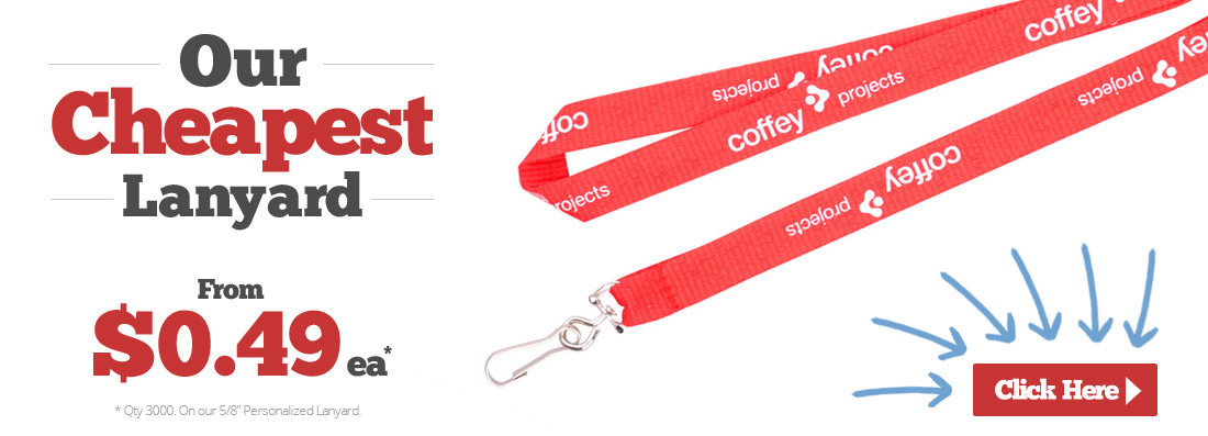 Our Cheapest Personalized Lanyards