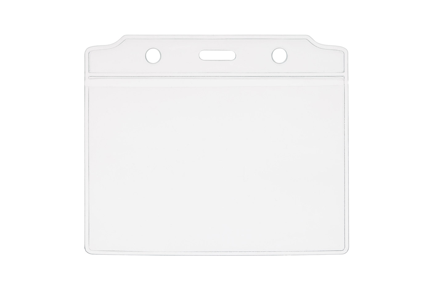 Clear Vinyl Badge Holders, at 3 1/2 x 2 inch, to hold you ID pass