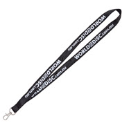 3/4" Poly/Satin Lanyard